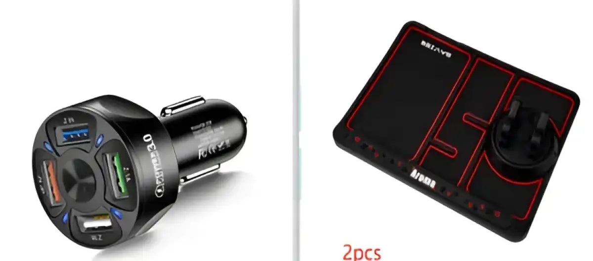 QuadBoost Car Charger - Black set
