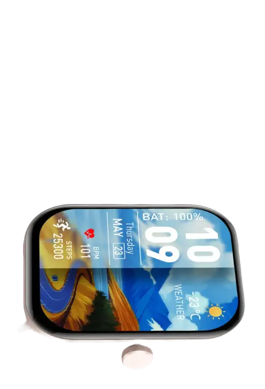 Smartwatch with a large display.