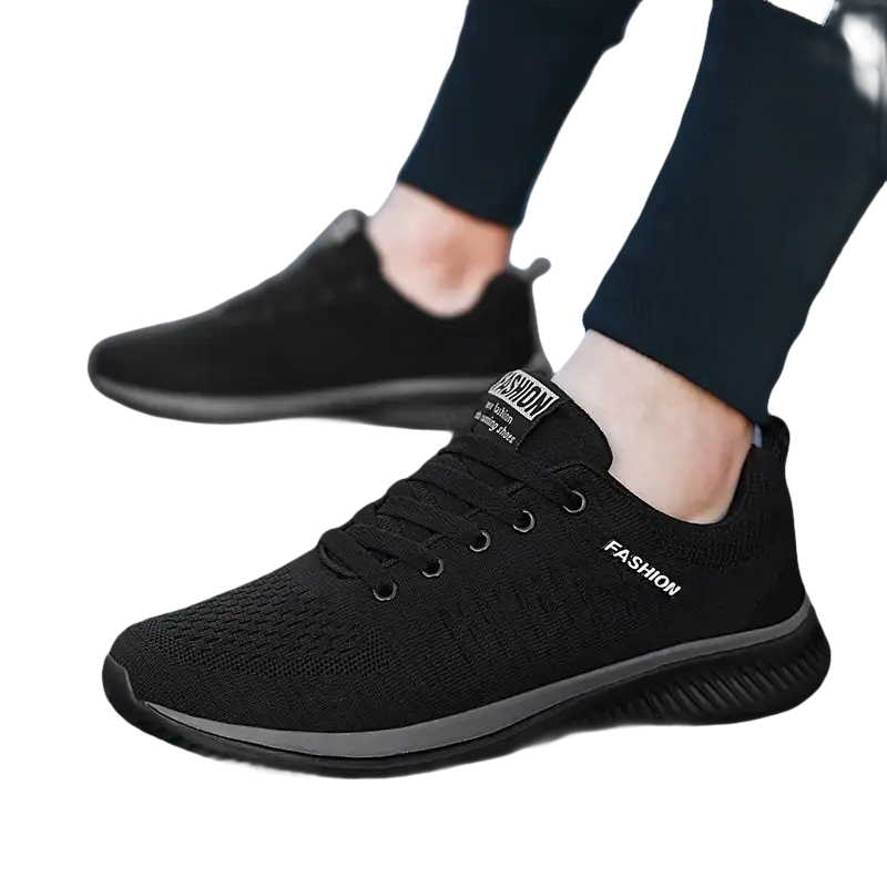 Black fashion sneakers.