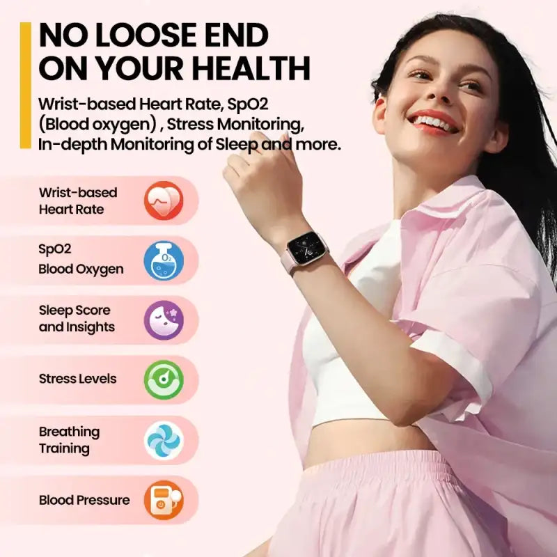 New Zeblaze GTS 3 Voice Calling Smart Watch Ultra-big 2.03’’ HD Screen 24H Health Monitor 100 + Sports Modes 200
