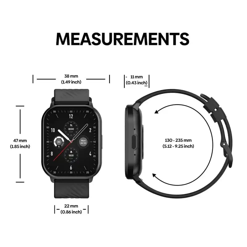 New Zeblaze GTS 3 Voice Calling Smart Watch Ultra-big 2.03’’ HD Screen 24H Health Monitor 100 + Sports Modes 200