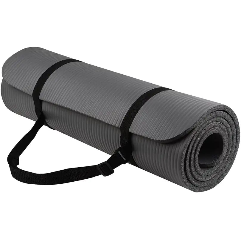 ZenWave Striped NBR Yoga Mat - Black
