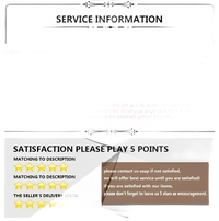 Customer service information.