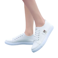 White canvas sneakers.