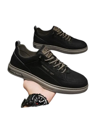 Black casual sneakers.