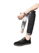 Black casual shoes.