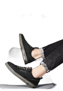 Black casual shoes.