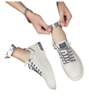 White casual sneakers.