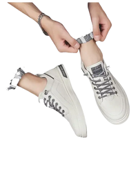 White casual sneakers.