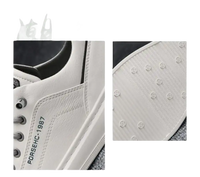 White leather sneaker.