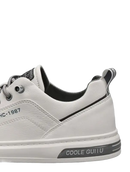 White leather sneaker.