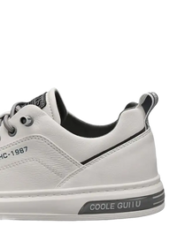 White leather sneaker.