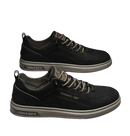 Pair of black casual shoes.