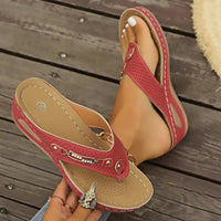2025 Summer Womens Orthopedic Sandals Orthopedic Flip-Flops With Arch Support Thick Sole Slippers Non-Slip For Daily