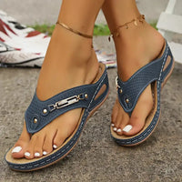2025 Summer Womens Orthopedic Sandals Orthopedic Flip-Flops With Arch Support Thick Sole Slippers Non-Slip For Daily