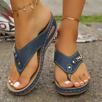 2025 Summer Womens Orthopedic Sandals Orthopedic Flip-Flops With Arch Support Thick Sole Slippers Non-Slip For Daily