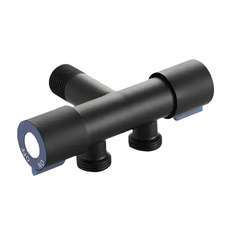 304 Steel Dual Outlet Bathroom Angle Valve