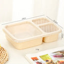 4-Compartment Snack Keeper with Clear Lids - 1000ml / Beige