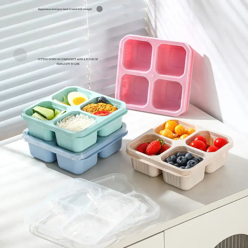 4-Compartment Snack Keeper with Clear Lids