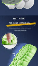 2023 4D Massage Insoles Super Soft Sports Shoes Insole for Feet Running Baskets Shoe Sole Arch Support Orthopedic
