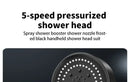 5 Mode Pressure Boost Shower Head Multifunction Adjustable Large Water Yield Shower Nozzle Massage Shower Bathroom