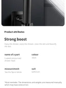 5 Mode Pressure Boost Shower Head Multifunction Adjustable Large Water Yield Shower Nozzle Massage Shower Bathroom