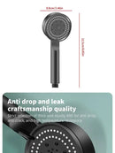 5 Mode Pressure Boost Shower Head Multifunction Adjustable Large Water Yield Shower Nozzle Massage Shower Bathroom