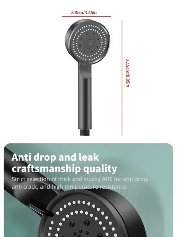 5 Mode Pressure Boost Shower Head Multifunction Adjustable Large Water Yield Shower Nozzle Massage Shower Bathroom