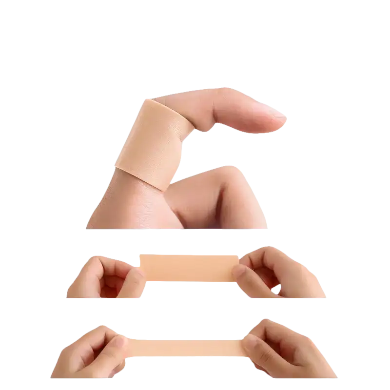 Elastic finger bandage.