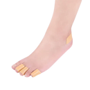Foot with toe bandages.
