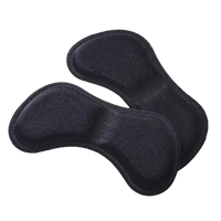 Black fabric heel grips.