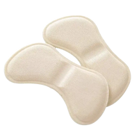 Beige shoe heel grips.