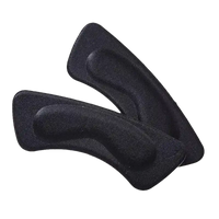 Black fabric heel grips.