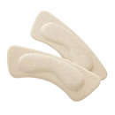 Beige fabric heel grips.
