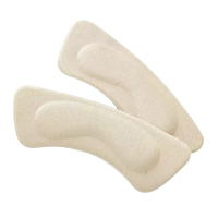 Beige fabric heel grips.