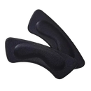Black fabric heel grips.