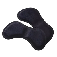 Black fabric shoe inserts.