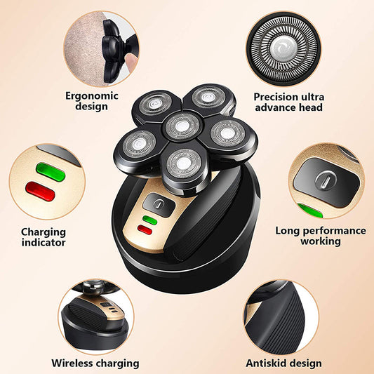 5-in-1 Multifunctional Electric Shaver – Rechargeable Grooming Kit for Men 🧔‍♂️💈
