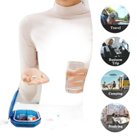 Portable pill organizer.