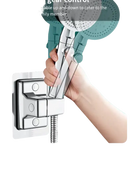 Adjustable handheld showerhead.