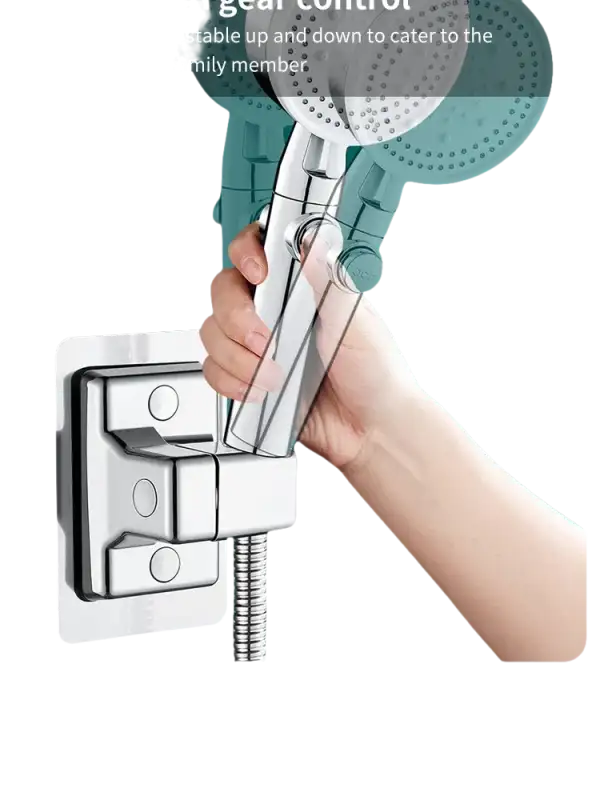 Adjustable handheld showerhead.