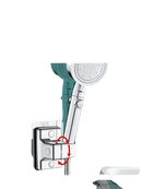 Adjustable shower head bracket.