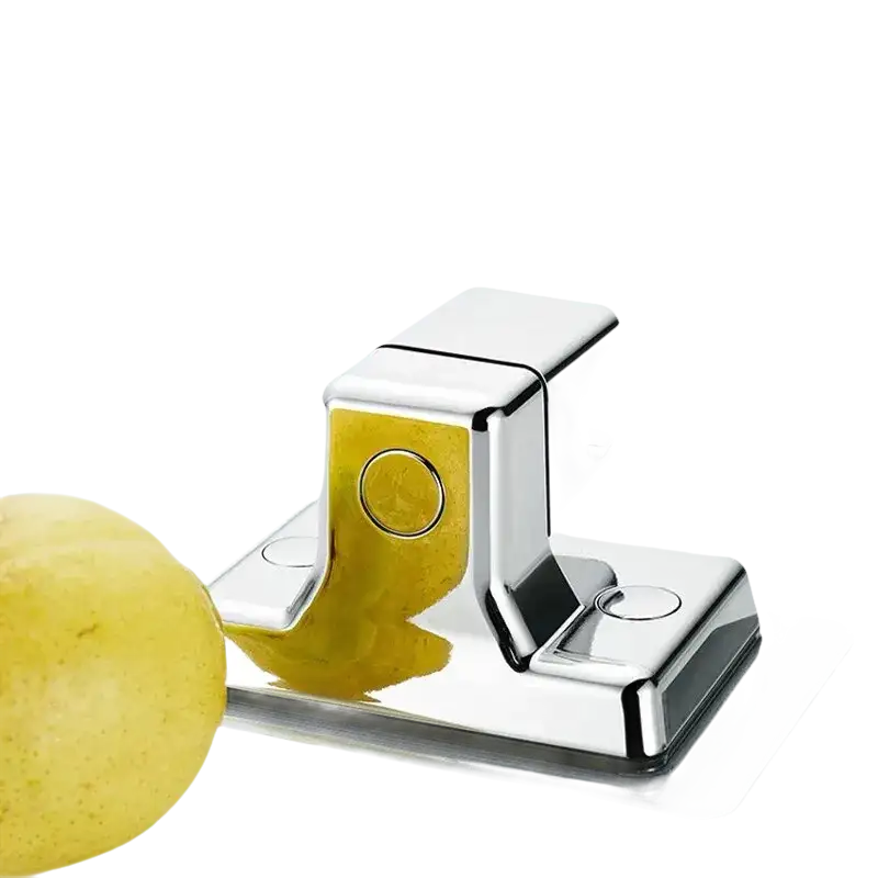 Chrome shower head holder.