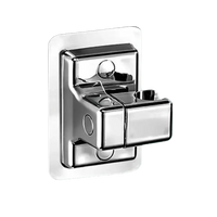 Chrome shower head holder.