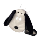 Plush Snoopy-shaped shoulder bag.