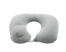 Inflatable gray neck pillow from Airpillo for comfy travels and chill vibes
