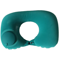 Teal Airpillo Inflatable Neck Pillow for comfy travel and chill vibes