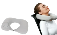Airpillo Inflatable Neck Pillow with Trendy Chill Vibes for comfy travel nights