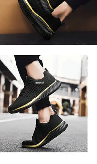 Mens Casual Sneakers Running Shoes Men Lace-up Lightweight Comfortable Breathable Big Size 46 Athletic Walking Shoes