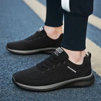 Mens Casual Sneakers Running Shoes Men Lace-up Lightweight Comfortable Breathable Big Size 46 Athletic Walking Shoes